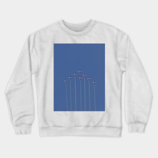 La Patrouille de France 2014 Le vigeant 7 (c)(h) Le Panasonic FZ 200 by Olao-Olavia - par Okaio Créations Crewneck Sweatshirt